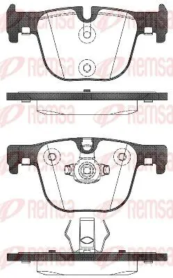 Handler.Part Brake pad set, disc brake REMSA 149300 1