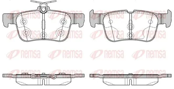 Handler.Part Brake pad set, disc brake REMSA 155100 1