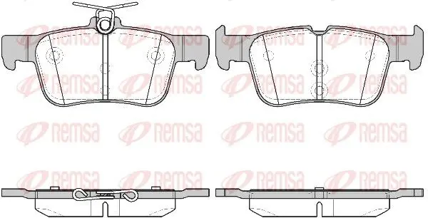 Handler.Part Brake pad set, disc brake REMSA 155142 1