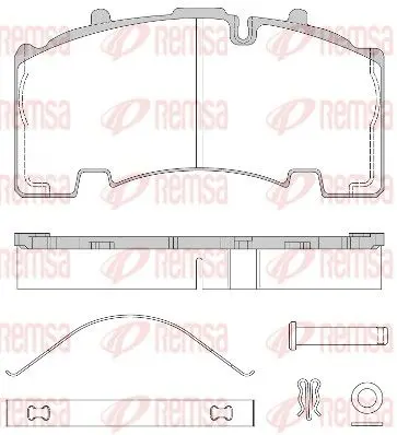 Handler.Part Brake pad set, disc brake REMSA JCA155580 1