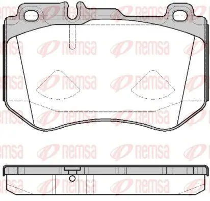 Handler.Part Brake pad set, disc brake REMSA 159100 1