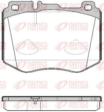 Handler.Part Brake pad set, disc brake REMSA 160400 1