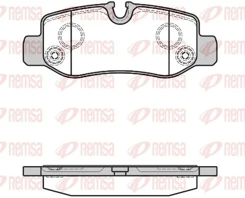 Handler.Part Brake pad set, disc brake REMSA 162400 1