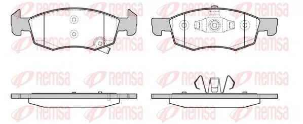 Handler.Part Brake pad set, disc brake REMSA 163402 1