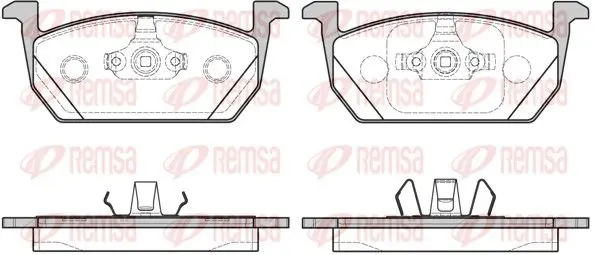 Handler.Part Brake pad set, disc brake REMSA 171000 1