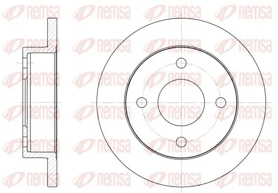 Handler.Part Brake disc REMSA 601300 1