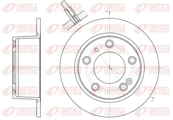 Handler.Part Brake disc REMSA 602000 1