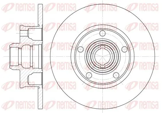 Handler.Part Brake disc REMSA 602500 1