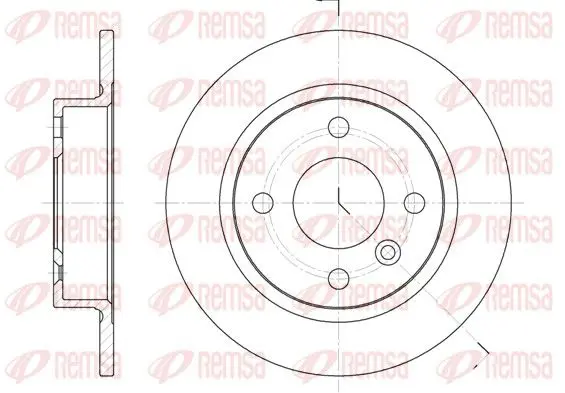 Handler.Part Brake disc REMSA 603200 1