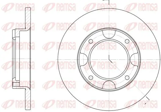 Handler.Part Brake disc REMSA 603900 1