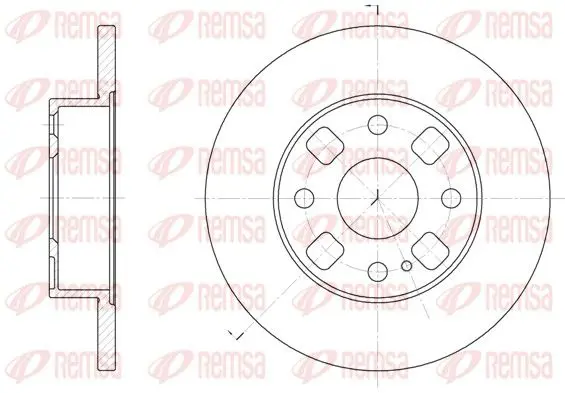 Handler.Part Brake disc REMSA 605400 1