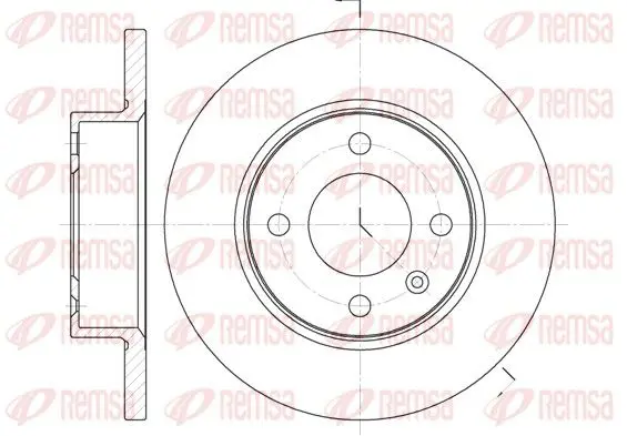 Handler.Part Brake disc REMSA 606000 1