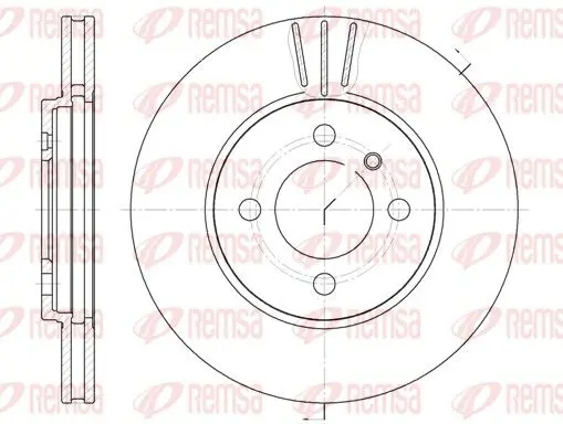 Handler.Part Brake disc REMSA 606210 1