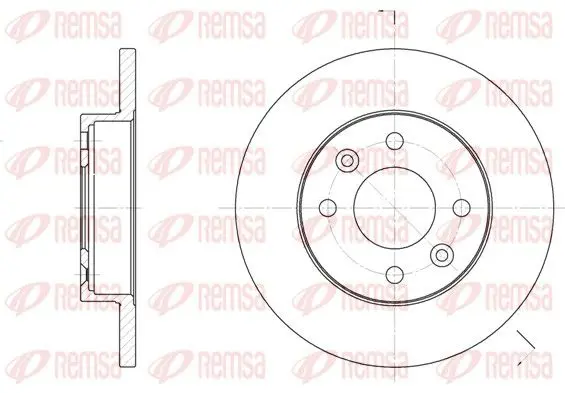 Handler.Part Brake disc REMSA 606700 1