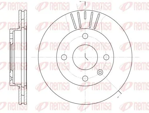 Handler.Part Brake disc REMSA 609610 1