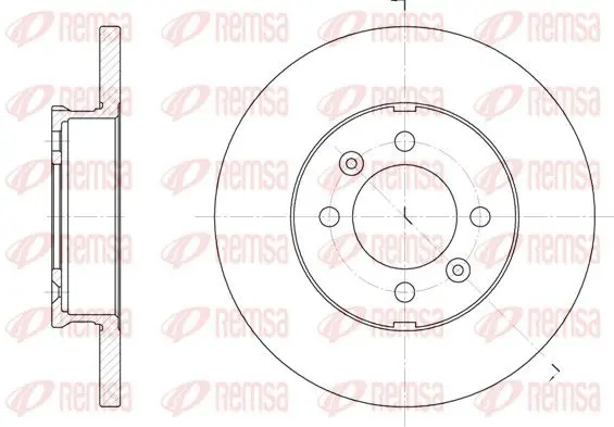 Handler.Part Brake disc REMSA 610400 1