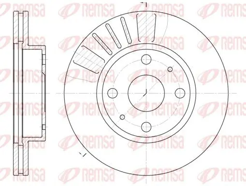 Handler.Part Brake disc REMSA 611610 1