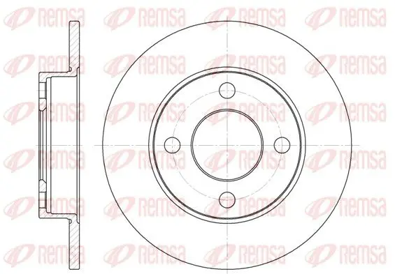 Handler.Part Brake disc REMSA 612000 1