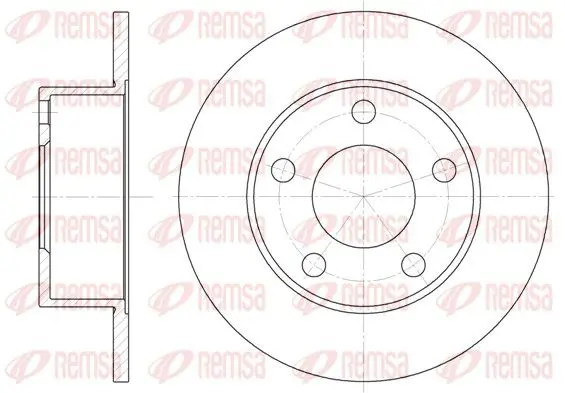 Handler.Part Brake disc REMSA 612100 1