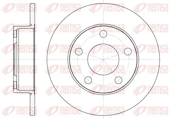 Handler.Part Brake disc REMSA 612400 1