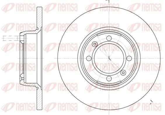 Handler.Part Brake disc REMSA 614200 1