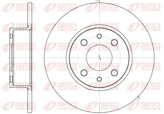 Handler.Part Brake disc REMSA 615000 1