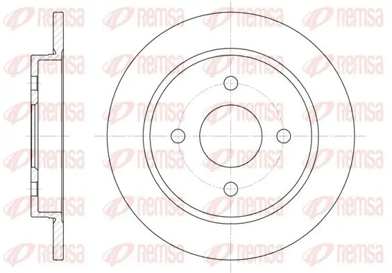 Handler.Part Brake disc REMSA 615500 1