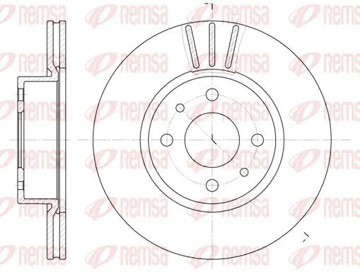 Handler.Part Brake disc REMSA 618310 1