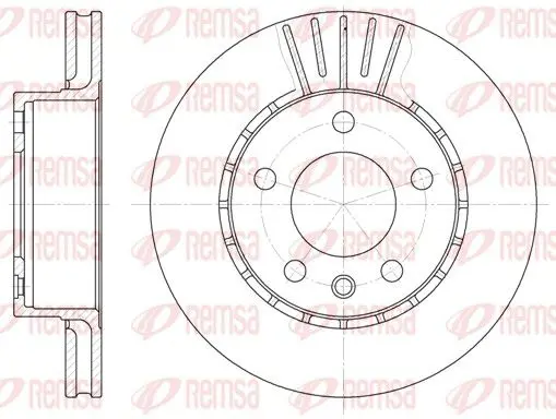 Handler.Part Brake disc REMSA 620210 1