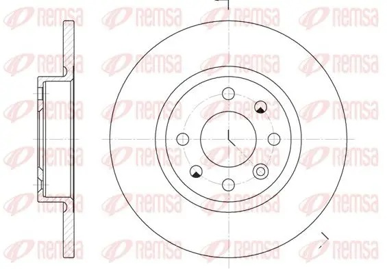 Handler.Part Brake disc REMSA 620900 1