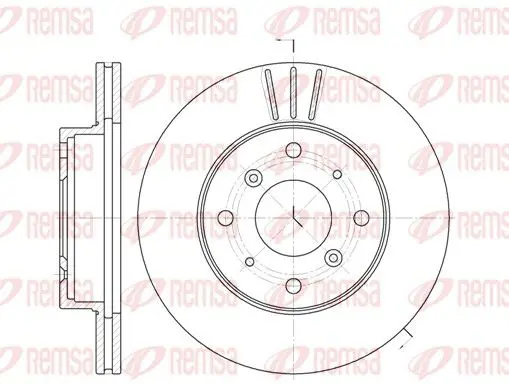 Handler.Part Brake disc REMSA 622510 1