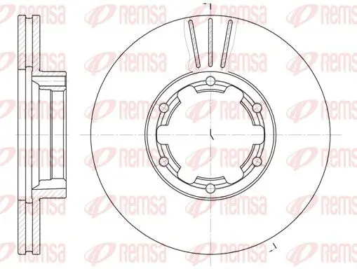 Handler.Part Brake disc REMSA 623410 1