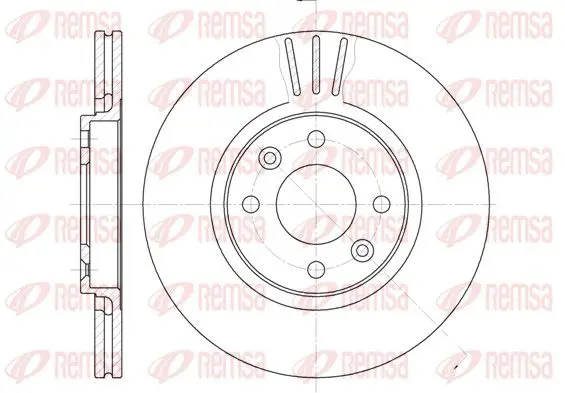 Handler.Part Brake disc REMSA 623610 1