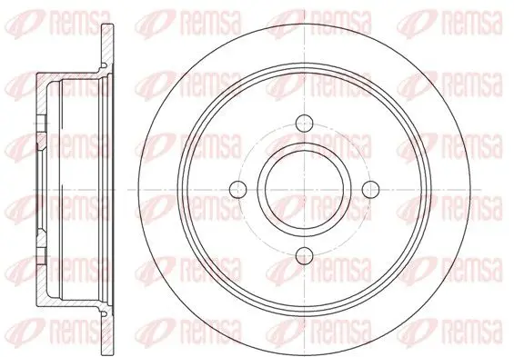 Handler.Part Brake disc REMSA 625000 1