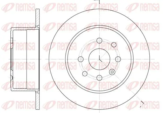 Handler.Part Brake disc REMSA 625200 1