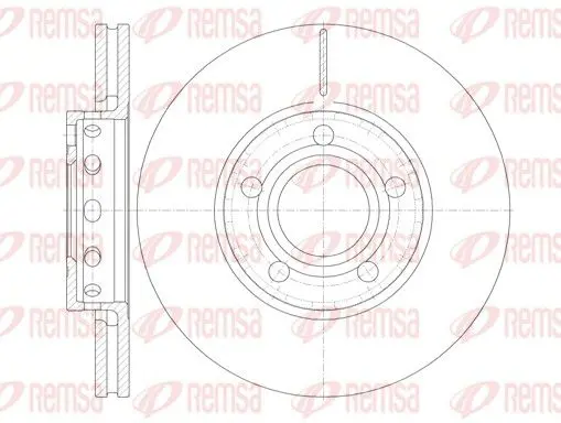 Handler.Part Brake disc REMSA 626810 1