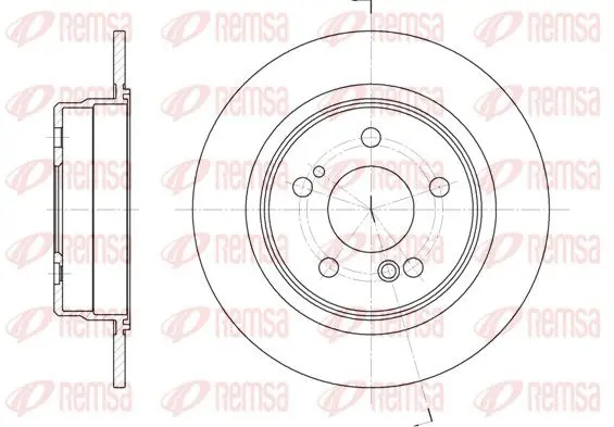 Handler.Part Brake disc REMSA 627100 1