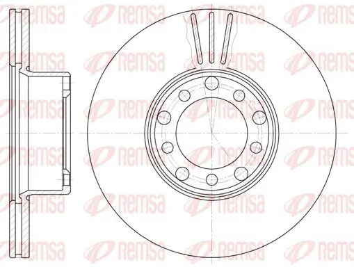 Handler.Part Brake disc REMSA 627410 1