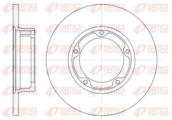 Handler.Part Brake disc REMSA 628200 1