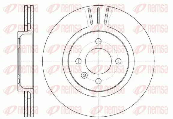 Handler.Part Brake disc REMSA 629410 1