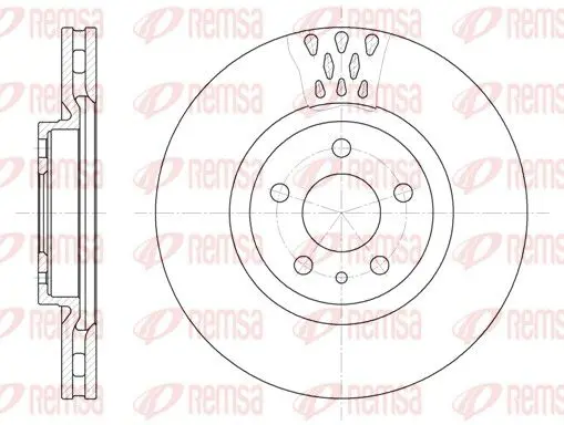 Handler.Part Brake disc REMSA 630510 1