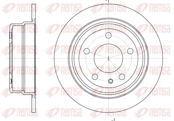 Handler.Part Brake disc REMSA 630800 1