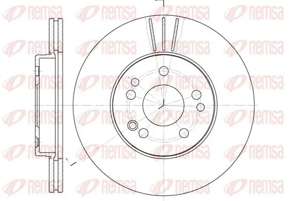 Handler.Part Brake disc REMSA 631410 1