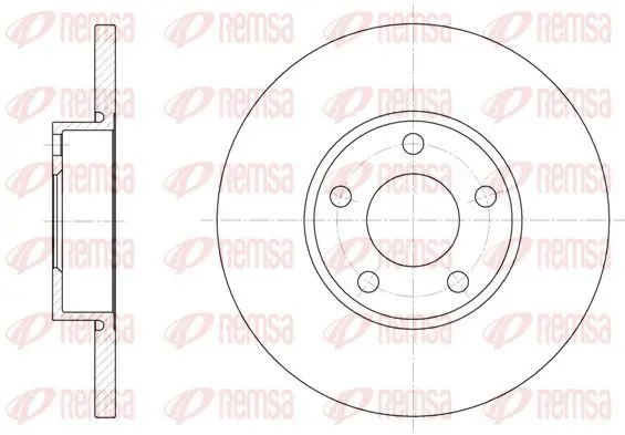 Handler.Part Brake disc REMSA 632700 1