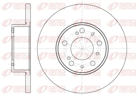 Handler.Part Brake disc REMSA 633400 1