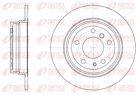 Handler.Part Brake disc REMSA 634200 1