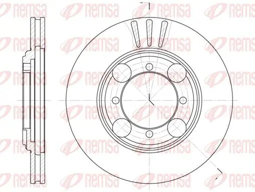 Handler.Part Brake disc REMSA 637510 1