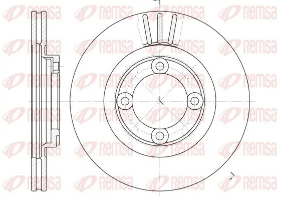 Handler.Part Brake disc REMSA 638510 1