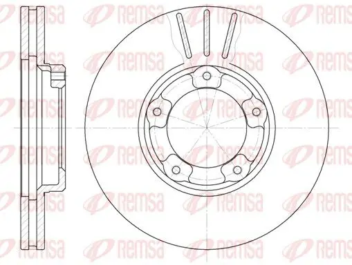 Handler.Part Brake disc REMSA 640510 1