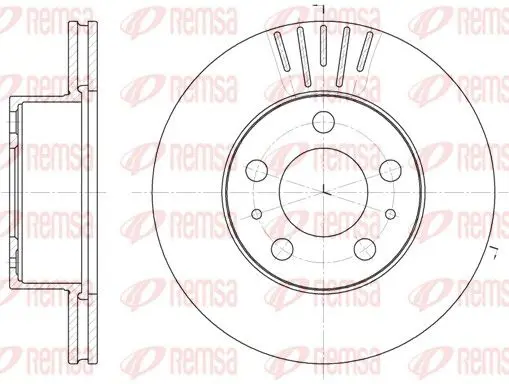 Handler.Part Brake disc REMSA 640910 1